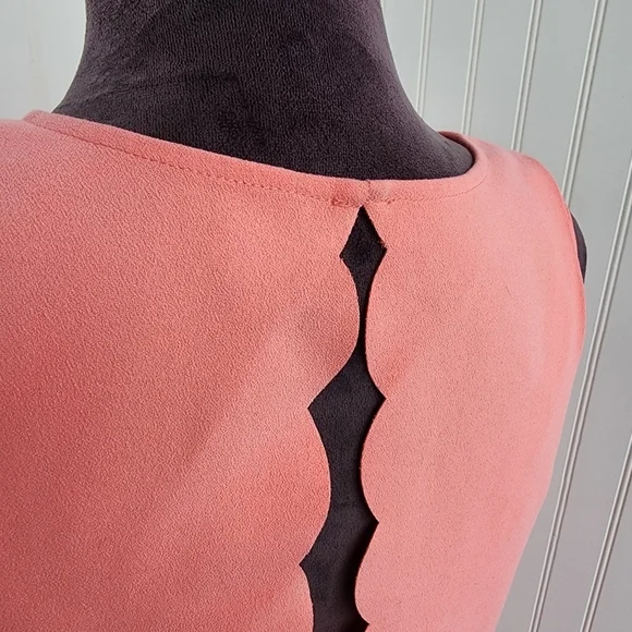 LOFT Pink Sleeveless Tiered Mini Dress for Cocktail - Picture 10 of 15